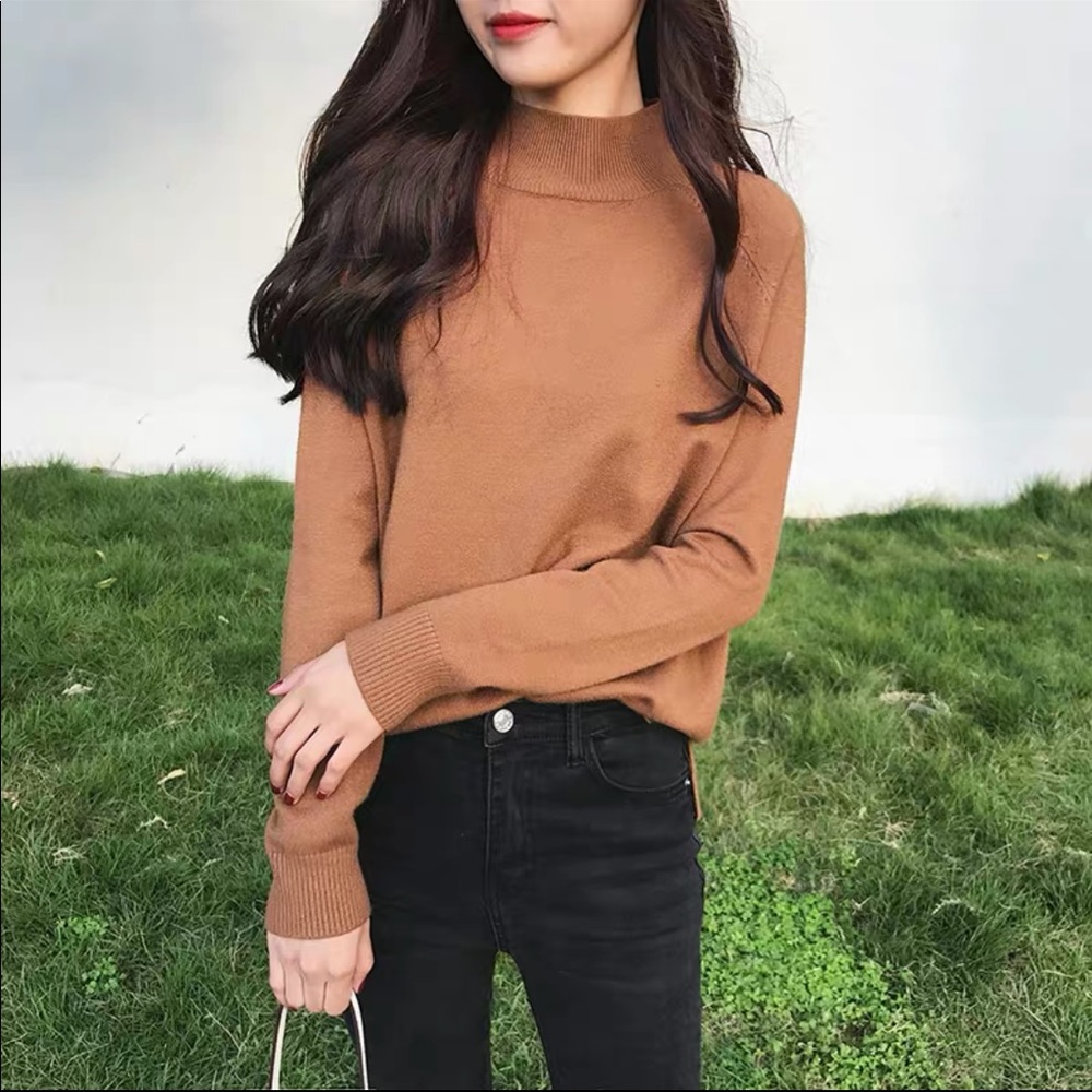Basic Mock-Neck Sweater
